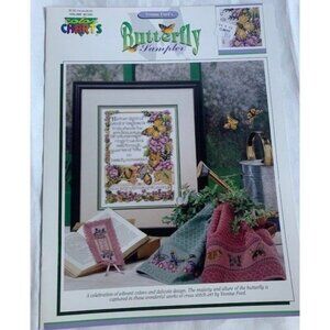 Color Charts Butterfly Sampler Cross Stitch Pattern Yvonne Ford